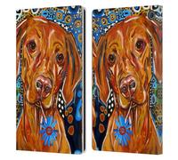 Head Case Designs Licenza Ufficiale Mad Dog Art Gallery Viszla Cani 2 Custodia Portafoglio in Pelle Compatibile con Amazon Fire Max 11 2023