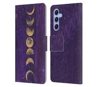 Head Case Designs Licenza Ufficiale Mai Autumn Fasi di Luna Spazio E Cielo Custodia Portafoglio in Pelle Compatibile con Samsung Galaxy A34 5G