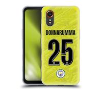 Head Case Designs Licenza Ufficiale Manchester City FC Gianluigi Donnarumma 2025/26 Giocatori Divisa Casa 1° Gruppo Custodia in Gel [Grado Militare] Compatibile con Samsung Galaxy Xcover7 5G