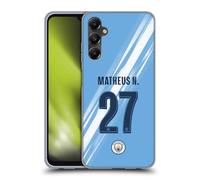 Head Case Designs Licenza Ufficiale Manchester City FC Matheus Nunes 2025/26 Giocatori Divisa Casa 2° Gruppo Custodia in Gel [Protezione di Grado Militare] Compatibile con Samsung Galaxy A05s