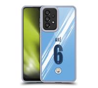 Head Case Designs Licenza Ufficiale Manchester City FC Nathan Aké 2025/26 Giocatori Divisa Casa 2° Gruppo Custodia in Gel [Protezione di Grado Militare] Compatibile con Galaxy A33 5G (2022)