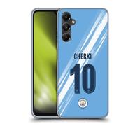 Head Case Designs Licenza Ufficiale Manchester City FC Rayan Cherki 2025/26 Giocatori Divisa Casa 1° Gruppo Custodia in Gel [Protezione di Grado Militare] Compatibile con Samsung Galaxy A05s