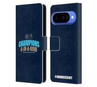 Head Case Designs Licenza Ufficiale Manchester City Man City FC 4 In Una Fila Scuro Campioni Della Premier League 2024 Custodia Portafoglio in Pelle Compatibile con Google Pixel 10