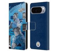 Head Case Designs Licenza Ufficiale Manchester City Man City FC Agüero Mural Collezione Di Graffiti Di Murwalls Custodia Portafoglio in Pelle Compatibile con Google Pixel 10 Pro XL