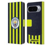Head Case Designs Licenza Ufficiale Manchester City Man City FC Away Kit Per Badge 2024/25 Custodia Portafoglio in Pelle Compatibile con Google Pixel 10 Pro XL