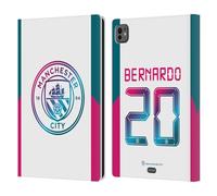 Head Case Designs Licenza Ufficiale Manchester City Man City FC Bernardo Silva 2021/22 Giocatori Away Kit Gruppo 1 Custodia Portafoglio in Pelle Compatibile con Apple iPad PRO 11 M4 2024
