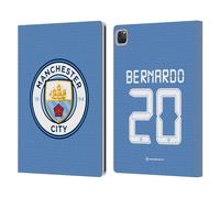 Head Case Designs Licenza Ufficiale Manchester City Man City FC Bernardo Silva 2021/22 Giocatori Home Kit Gruppo 1 Custodia Portafoglio in Pelle Compatibile con Apple iPad PRO 13 M4 2024