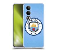 Head Case Designs Licenza Ufficiale Manchester City Man City FC Blu mattonella mosaico colore Badge Pixel Custodia Cover in Morbido Gel Compatibile con OnePlus Ace 3V 5G