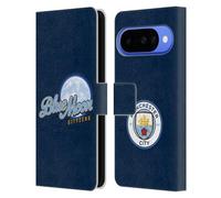 Head Case Designs Licenza Ufficiale Manchester City Man City FC Blue Moon Cityzens Grafici Custodia Portafoglio in Pelle Compatibile con Google Pixel 10