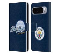 Head Case Designs Licenza Ufficiale Manchester City Man City FC Blue Moon Cityzens Grafici Custodia Portafoglio in Pelle Compatibile con Google Pixel 10 Pro XL