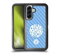 Head Case Designs Licenza Ufficiale Manchester City Man City FC Blue Moon Stripes Pattern Custodia Antiurto Ultra Blindata Compatibile con Samsung Galaxy A56 5G