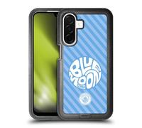 Head Case Designs Licenza Ufficiale Manchester City Man City FC Blue Moon Stripes Pattern Custodia Antiurto Ultra Blindata Compatibile con Samsung Galaxy A26 5G