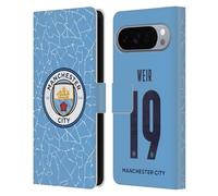 Head Case Designs Licenza Ufficiale Manchester City Man City FC Caroline Weir 2020/21 Kit In Casa Donne Gruppo 1 Custodia Portafoglio in Pelle Compatibile con Google Pixel 10 Pro XL