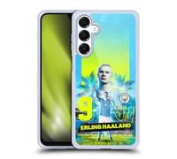 Head Case Designs Licenza Ufficiale Manchester City Man City FC Erling Haaland 2023/24 Prima Squadra Custodia in Gel [Protezione di Grado Militare] Compatibile con Samsung Galaxy A16 5G