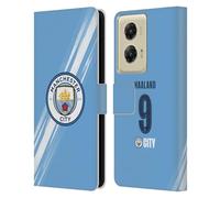 Head Case Designs Licenza Ufficiale Manchester City Man City FC Erling Haaland 2025/26 Giocatori Home Kit Custodia Portafoglio in Pelle Compatibile con Motorola Moto G Stylus 5G (2024)