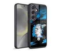 Head Case Designs Licenza Ufficiale Manchester City Man City FC Erling Haaland Collezione di Graffiti di Murwalls Cover in Gel Rinforzata [Grado Militare] Compatibile con Samsung Galaxy S24 5G