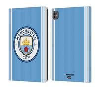 Head Case Designs Licenza Ufficiale Manchester City Man City FC Home Kit per Badge 2023/24 Custodia Portafoglio in Pelle Compatibile con Apple iPad PRO 11 M4 2024