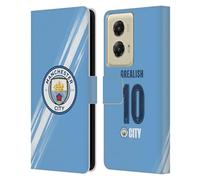 Head Case Designs Licenza Ufficiale Manchester City Man City FC Jack Grealish 2025/26 Giocatori Home Kit Custodia Portafoglio in Pelle Compatibile con Motorola Moto G Stylus 5G (2024)