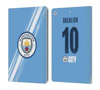 Head Case Designs Licenza Ufficiale Manchester City Man City FC Jack Grealish 2025/26 Giocatori Home Kit Custodia Portafoglio in Pelle Compatibile con Apple iPad 10.2 2019/2020/2021