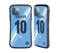 Head Case Designs Licenza Ufficiale Manchester City Man City FC Jack Grealish 2025/26 Giocatori Home Kit Custodia Cover Ibrida Compatibile con Apple iPhone 13
