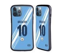 Head Case Designs Licenza Ufficiale Manchester City Man City FC Jack Grealish 2025/26 Giocatori Home Kit Custodia Cover Ibrida Compatibile con Apple iPhone 13 PRO Max