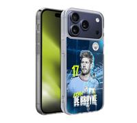 Head Case Designs Licenza Ufficiale Manchester City Man City FC Kevin De Bruyne 2022/23 Prima Squadra Custodia in Gel [Protezione di Grado Militare] Compatibile con Apple iPhone 17 PRO