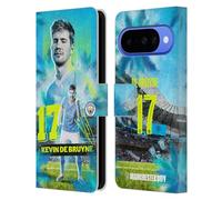 Head Case Designs Licenza Ufficiale Manchester City Man City FC Kevin De Bruyne 2023/24 Prima Squadra Custodia Portafoglio in Pelle Compatibile con Google Pixel 10