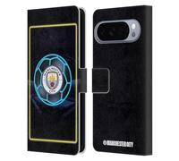 Head Case Designs Licenza Ufficiale Manchester City Man City FC Logo Neon Custodia Portafoglio in Pelle Compatibile con Google Pixel 10 Pro XL