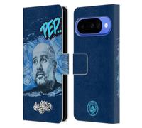 Head Case Designs Licenza Ufficiale Manchester City Man City FC Pep Guardiola Collezione Di Graffiti Di Murwalls Custodia Portafoglio in Pelle Compatibile con Google Pixel 10