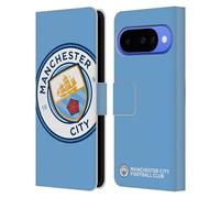 Head Case Designs Licenza Ufficiale Manchester City Man City FC Smisurato 2017/18 Distintivo Custodia Portafoglio in Pelle Compatibile con Google Pixel 10