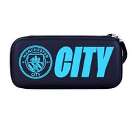 Head Case Designs Licenza Ufficiale Manchester City Man City FC Stampa Collage di Adesivi Logo Grafico Custodia Rigida Da Viaggio Compatibile con Nintendo Switch