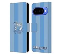 Head Case Designs Licenza Ufficiale Manchester City Man City FC Super Città Moonchester E Moonbeam Custodia Portafoglio in Pelle Compatibile con Google Pixel 10
