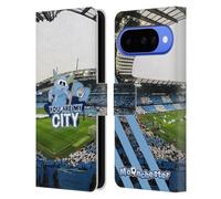 Head Case Designs Licenza Ufficiale Manchester City Man City FC Tu Sei La Mia Città Moonchester E Moonbeam Custodia Portafoglio in Pelle Compatibile con Google Pixel 10