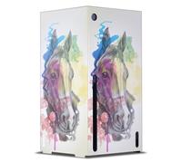 Head Case Designs Licenza Ufficiale Mark Ashkenazi Cavallo Mix Arte Console Da Gioco Wrap Compatibile con Xbox Series X
