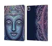 Head Case Designs Licenza Ufficiale Mark Ashkenazi Mandala Budda Custodia Portafoglio in Pelle Compatibile con Apple iPad PRO 12.9 2020/2021/2022