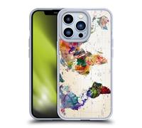 Head Case Designs Licenza Ufficiale Mark Ashkenazi Mappa del Mondo Cultura Pop Custodia in Gel [Protezione di Grado Militare] Compatibile con Apple iPhone 13 PRO E Compatibile con MagSafe
