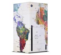 Head Case Designs Licenza Ufficiale Mark Ashkenazi Mappa del mondo Mix Arte Console Da Gioco Wrap Compatibile con Xbox Series X