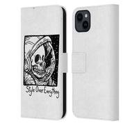 Head Case Designs Licenza Ufficiale Matt Bailey Lo Stile sopra Ogni Cosa Teschio Custodia Portafoglio in Pelle Compatibile con Apple iPhone 15 Plus
