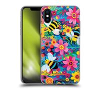 Head Case Designs Licenza Ufficiale Michael David Ward Api E Fiori Umorismo E Botanica Custodia in Gel [Grado Militare] Compatibile con Apple iPhone X/iPhone XS E Compatibile con MagSafe