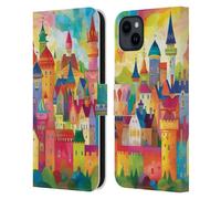Head Case Designs Licenza Ufficiale Michael David Ward Castelli da Favola Fantasia E Capriccio Custodia Portafoglio in Pelle Compatibile con Apple iPhone 15 Plus