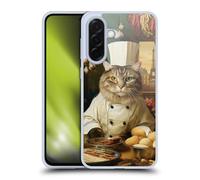 Head Case Designs Licenza Ufficiale Michael David Ward Chef Gatto Umorismo E Botanica Custodia in Gel [Protezione di Grado Militare] Compatibile con Samsung Galaxy A36 5G