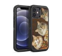 Head Case Designs Licenza Ufficiale Michael David Ward Gatti Fantasiosi Animali Custodia Antiurto Ultra Blindata compatibile con Apple iPhone 12 / iPhone 12 Pro