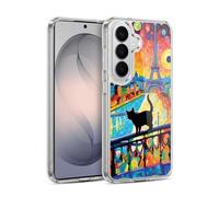 Head Case Designs Licenza Ufficiale Michael David Ward Gatto a Mezzanotte a Parigi Arte Psichedelica Custodia in Gel [Protezione di Grado Militare] Compatibile con Samsung Galaxy S26