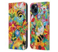 Head Case Designs Licenza Ufficiale Michael David Ward Giardino Felice Umorismo E Botanica Custodia Portafoglio in Pelle Compatibile con Apple iPhone 15 Plus