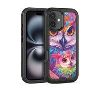 Head Case Designs Licenza Ufficiale Michael David Ward Gufo Ti Ama Per Sempre Animali Custodia Antiurto Ultra Blindata compatibile con Apple iPhone 16
