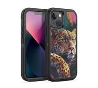 Head Case Designs Licenza Ufficiale Michael David Ward Leopardo Sdraiato Animali Custodia Antiurto Ultra Blindata compatibile con Apple iPhone 13