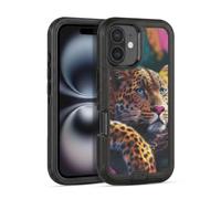 Head Case Designs Licenza Ufficiale Michael David Ward Leopardo Sdraiato Animali Custodia Antiurto Ultra Blindata compatibile con Apple iPhone 16
