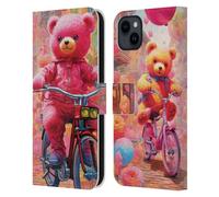 Head Case Designs Licenza Ufficiale Michael David Ward Orsi nel Paese delle Meraviglie Arte Psichedelica Custodia Portafoglio in Pelle Compatibile con Apple iPhone 15 Plus
