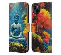 Head Case Designs Licenza Ufficiale Michael David Ward Pace Umorismo E Botanica Custodia Portafoglio in Pelle Compatibile con Apple iPhone 15 Plus