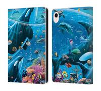 Head Case Designs Licenza Ufficiale Michael David Ward Racconti sul Mare Animali Custodia Portafoglio in Pelle Compatibile con Apple iPad Mini (2021/2024)